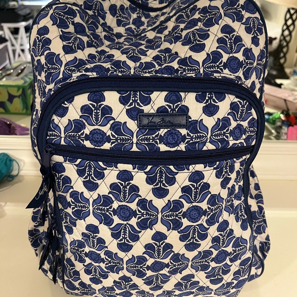 Vera Bradley Blue Floral Women's Backpack